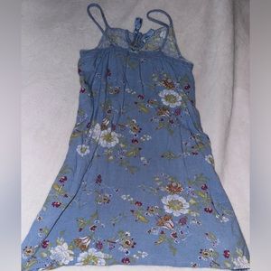 Blue floral dress